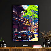 JDM Streets – Retro Drift Scene Poster